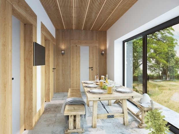 Фотография: Кухня и столовая в стиле Эко, Современный, Дом, Украина, Проект недели, Киев, Дом и дача, Кирпичный дом, Михаил Ильченко, Алена Прядко – фото на INMYROOM
