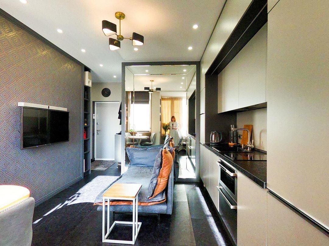 Фотография: в стиле , Современный, Квартира, Проект дня, Дарья Дубкова, 1 комната, до 40 метров, Сбербанк, домклик, сбербанк страхование – фото на INMYROOM