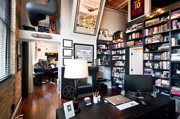 Фотография: Офис в стиле Лофт, Квартира, Дома и квартиры – фото на INMYROOM