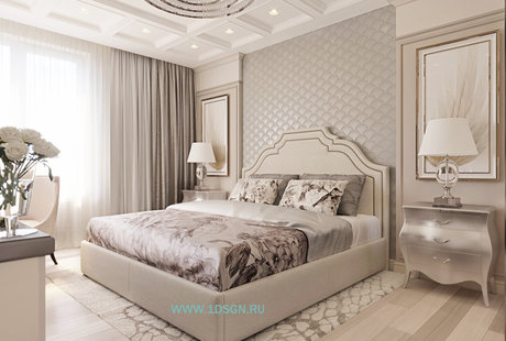 Дизайн интерьера Спальной в ЖК "Арт" г.МОСКВА