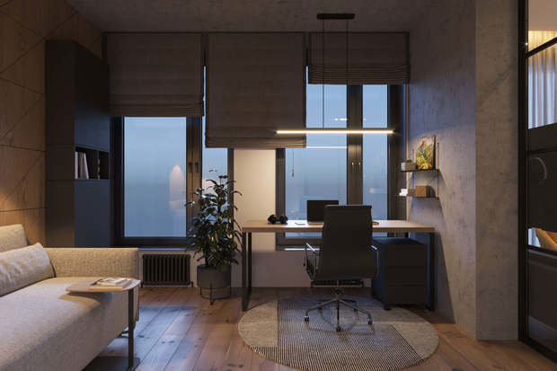 Фотография: Кабинет в стиле Современный,  – фото на INMYROOM