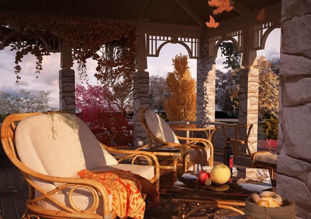 Фотография: Балкон, Терраса в стиле , Дом, Дома и квартиры, Картины – фото на INMYROOM