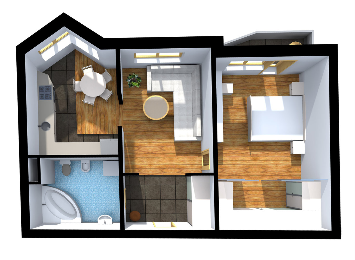 Фотография: Планировки в стиле , Квартира, Дома и квартиры, Перепланировка, П44т – фото на INMYROOM