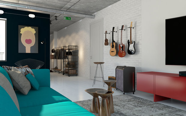 Фото из портфолио Дизайн пентхауса в стиле лофт "Смоленская 14" – фотографии дизайна интерьеров на INMYROOM