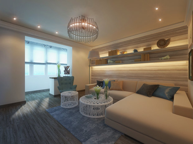 Фото из портфолио светлая квартира с седыми полами – фотографии дизайна интерьеров на INMYROOM