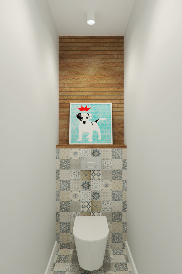 Фотография: Ванная в стиле Скандинавский, Современный, Квартира, Проект дня, Москва, Geometrium, П-44, Панельный дом, 3 комнаты, 60-90 метров – фото на INMYROOM