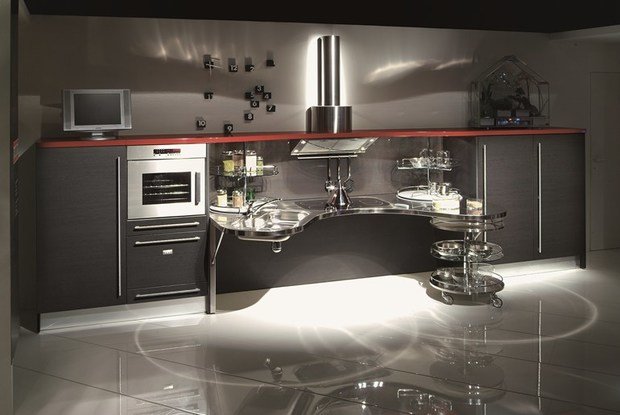 Фотография: Кухня и столовая в стиле Хай-тек, Интерьер комнат – фото на INMYROOM