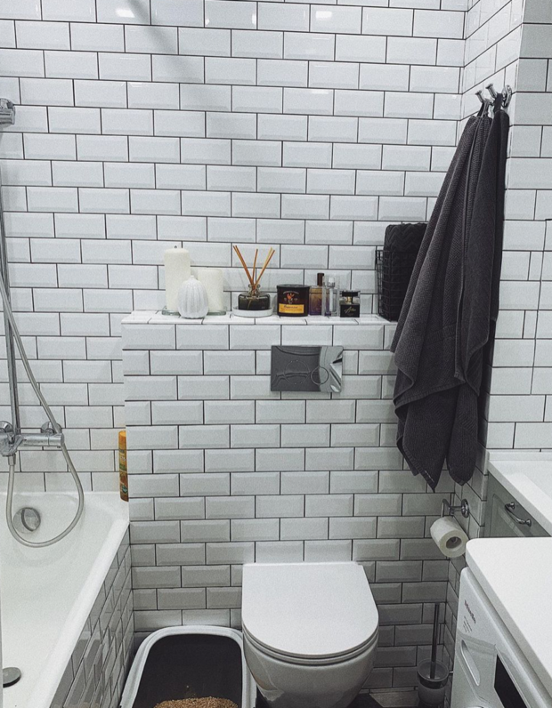 Фотография: Ванная в стиле Скандинавский, Ремонт на практике – фото на INMYROOM