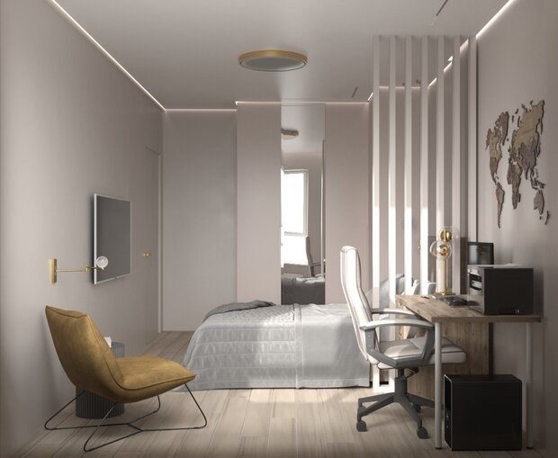 Фото из портфолио Квартира 85 м2. Москва – фотографии дизайна интерьеров на INMYROOM