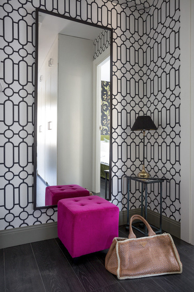 Фотография: Прихожая в стиле Эклектика, Квартира, Дома и квартиры, IKEA, Проект недели, Перепланировка, Москва, Zara Home – фото на INMYROOM