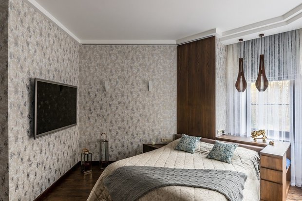 Фото из портфолио Спальня "серебро инея" – фотографии дизайна интерьеров на INMYROOM