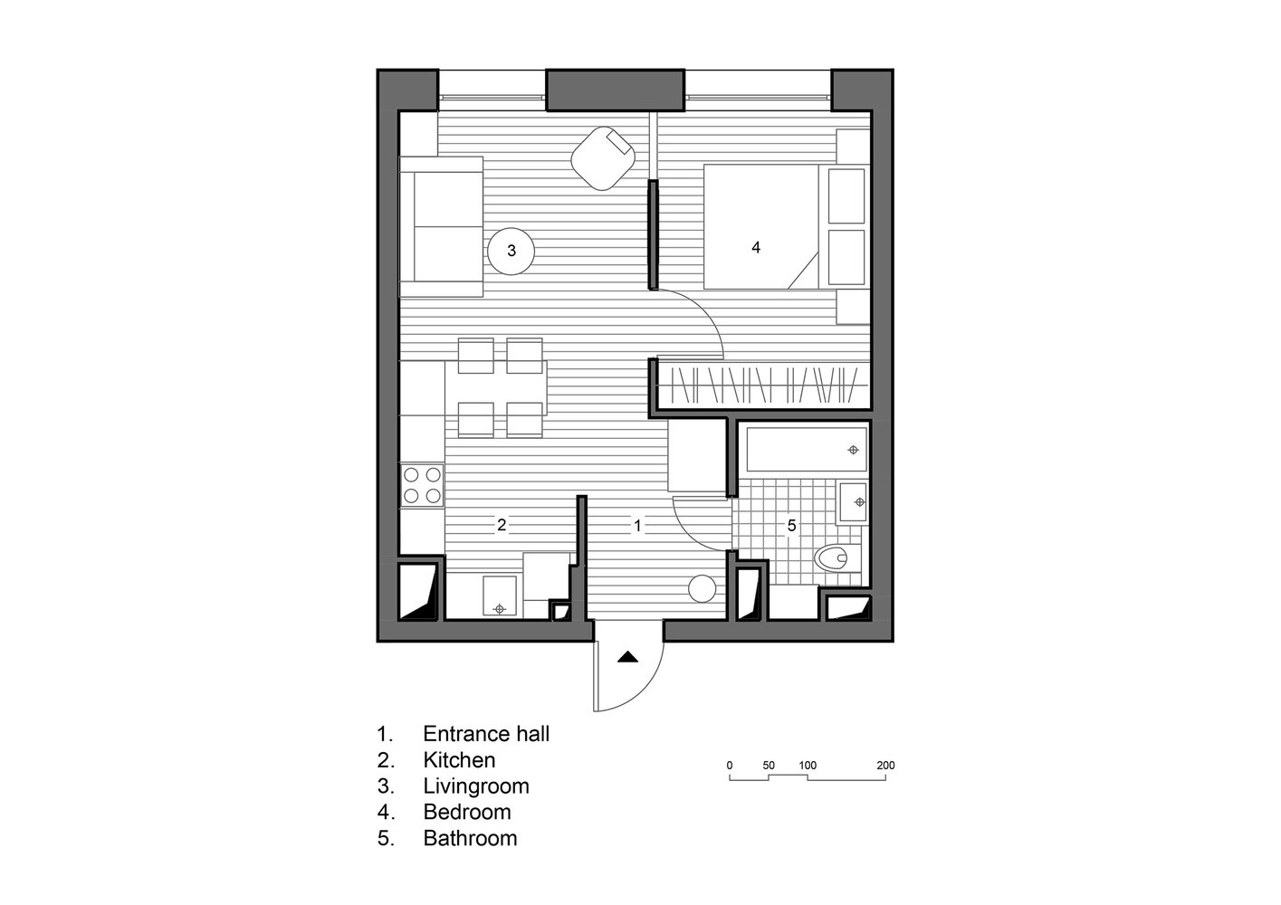 Фотография: Планировки в стиле , Современный, Малогабаритная квартира, Квартира, Проект дня, Москва, 2 комнаты, до 40 метров, Arhstagram, Ана Петкович – фото на INMYROOM Фотография: Планировки в стиле , Современный, Малогабаритная квартира, Квартира, Проект дня, Москва, 2 комнаты, до 40 метров, Arhstagram, Ана Петкович – фото на INMYROOM