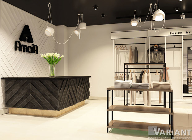 Фото из портфолио Интерьер бутика «AmaiA» – фотографии дизайна интерьеров на INMYROOM