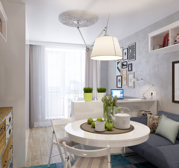 Фото из портфолио Квартира-студия 25 кв.м. СПб – фотографии дизайна интерьеров на INMYROOM