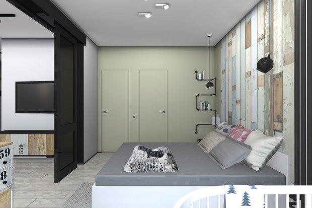 Фото из портфолио Квартира в г. Железнодорожный – фотографии дизайна интерьеров на INMYROOM