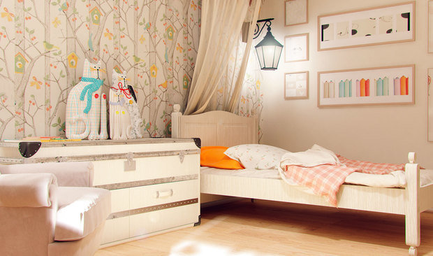 Фото из портфолио Дизайн трехкомнатной квартиры в американском стиле  – фотографии дизайна интерьеров на INMYROOM