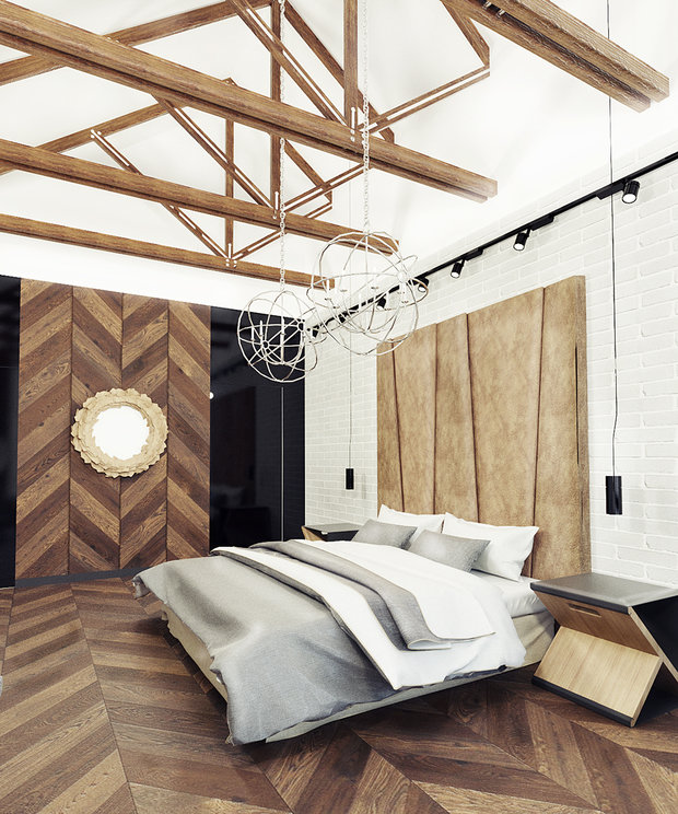 Фотография: Спальня в стиле Лофт – фото на INMYROOM