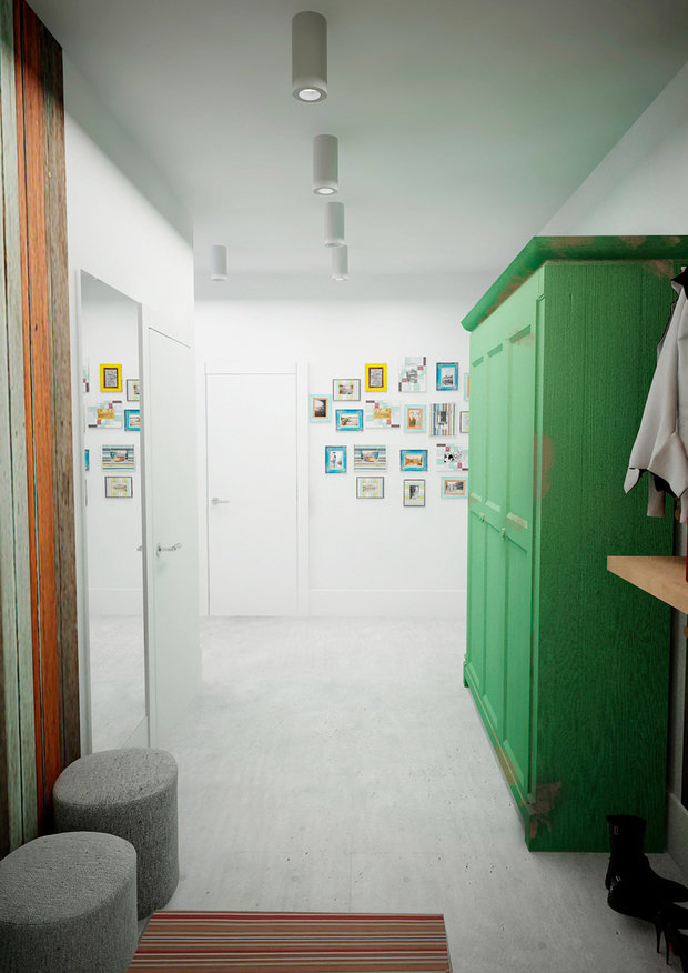 Фотография: Прихожая в стиле Лофт, Скандинавский, Квартира, Дома и квартиры, IKEA, Проект дня – фото на INMYROOM