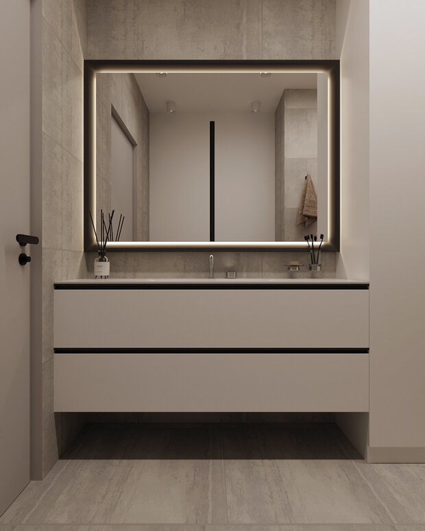 Фото из портфолио Тёмный минимализм – фотографии дизайна интерьеров на INMYROOM