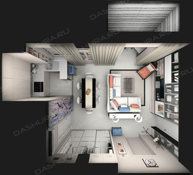Фото из портфолио Квартира на Бульваре  – фотографии дизайна интерьеров на INMYROOM