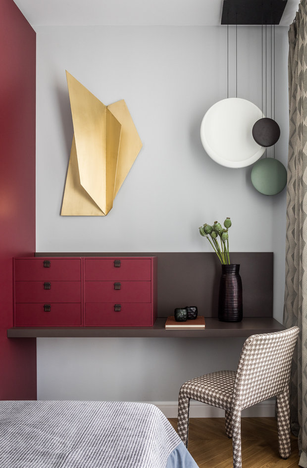 Фотография: Кабинет в стиле Современный, Квартира, Проект недели, Москва, Ольга Черненко, 4 и больше, Более 90 метров – фото на INMYROOM