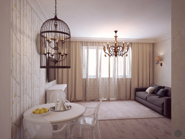Фото из портфолио Квартира с качелей – фотографии дизайна интерьеров на INMYROOM
