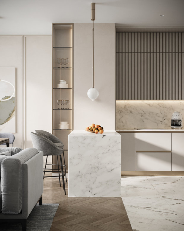 Фото из портфолио Квартира 62м2 для девушки ЖК Onyx Deluxe – фотографии дизайна интерьеров на INMYROOM