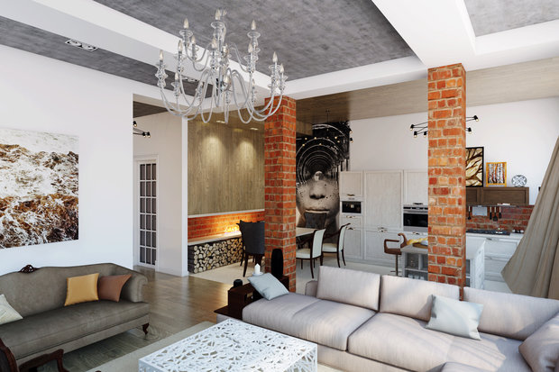 Фото из портфолио Тот самый лофтхаус  – фотографии дизайна интерьеров на INMYROOM