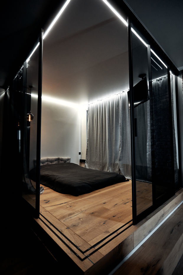 Фото из портфолио Угловая раздвижная интерьерная система raumplus – фотографии дизайна интерьеров на INMYROOM