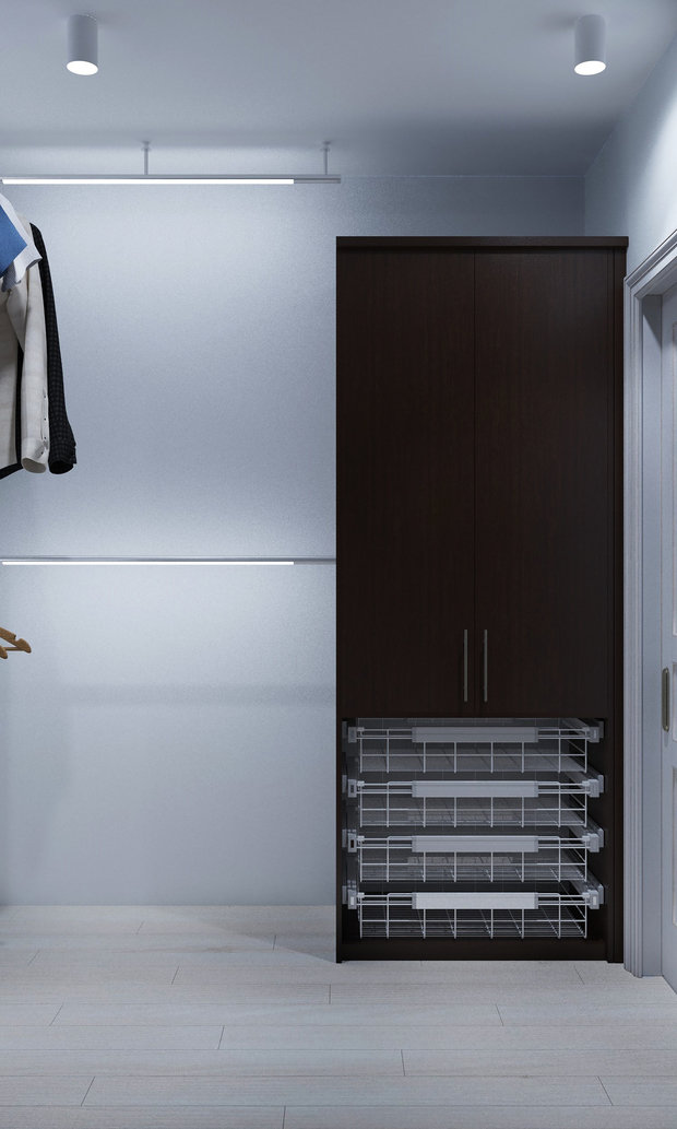 Фото из портфолио Квартира - современная классика 135 кв. Гардеробная – фотографии дизайна интерьеров на INMYROOM