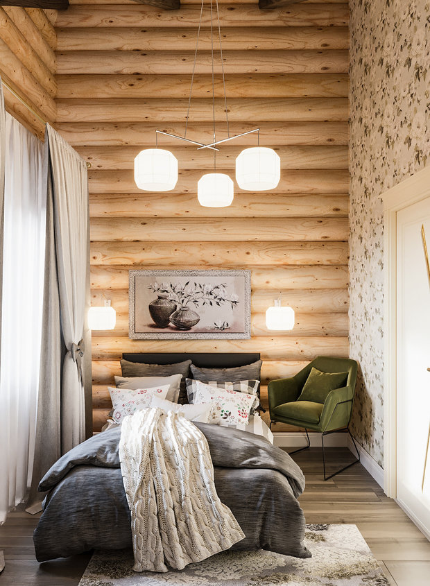 Фото из портфолио Дом из бруса, пос. Заозерье – фотографии дизайна интерьеров на INMYROOM