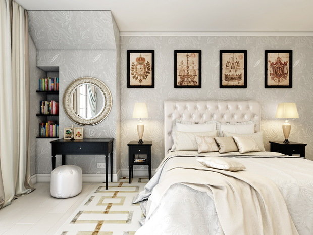 Фото из портфолио Дизайн спальни в классическом стиле  – фотографии дизайна интерьеров на INMYROOM