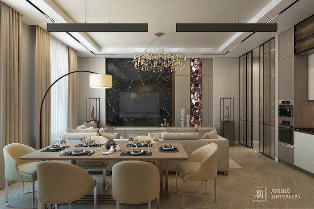 Фото из портфолио Дизайн кухни-гостиной – фотографии дизайна интерьеров на INMYROOM