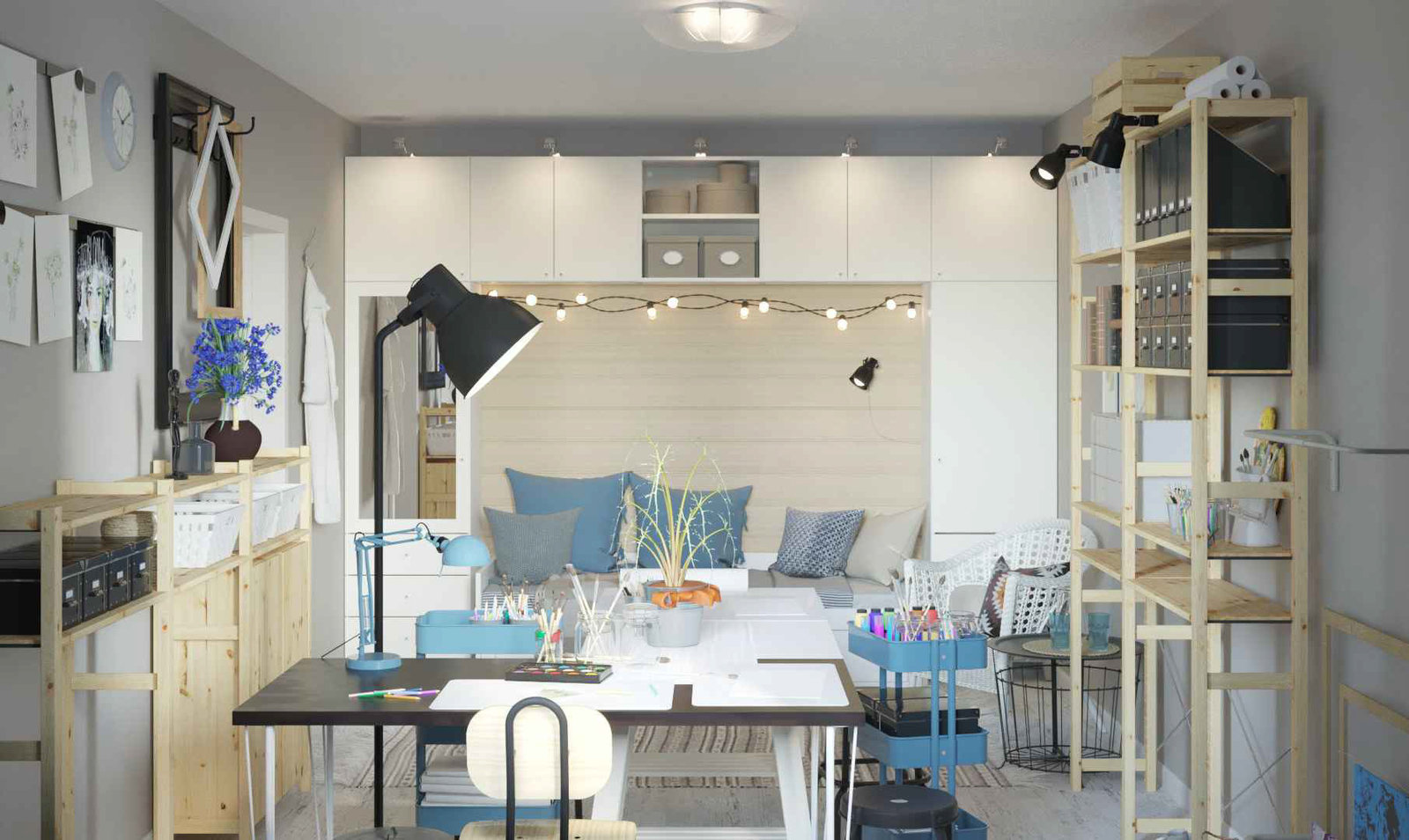 Фотография: Кабинет в стиле Скандинавский, Гид, ИКЕА, П-44 – фото на INMYROOM Фотография: Кабинет в стиле Скандинавский, Гид, ИКЕА, П-44 – фото на INMYROOM