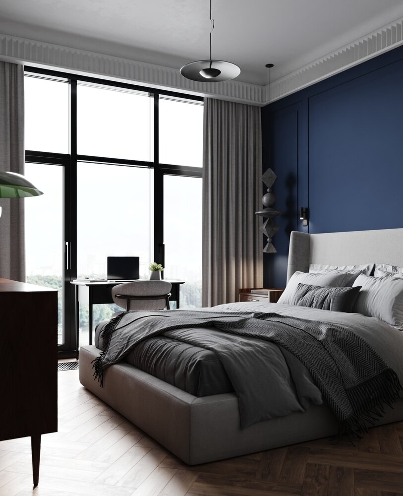 Фотография: Спальня в стиле Современный, Эклектика, Квартира, Проект недели, Москва, 4 и больше, Более 90 метров – фото на INMYROOM Фотография: Спальня в стиле Современный, Эклектика, Квартира, Проект недели, Москва, 4 и больше, Более 90 метров – фото на INMYROOM