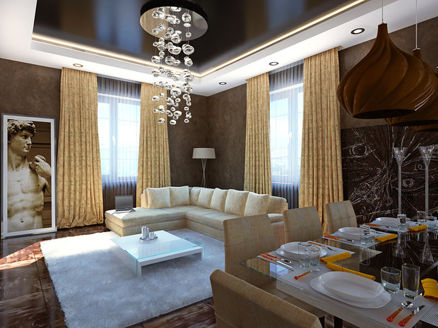 Фото из портфолио Гостиная в стиле арт деко – фотографии дизайна интерьеров на INMYROOM