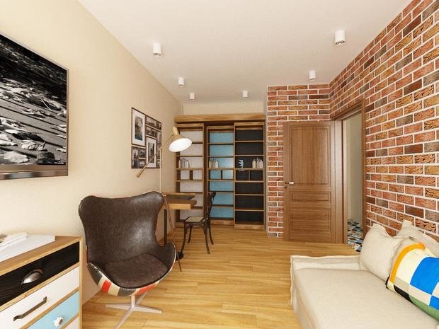 Фото из портфолио Типовой проект однокомнатной квартиры в жилом комплексе Опалиха О3 – фотографии дизайна интерьеров на INMYROOM