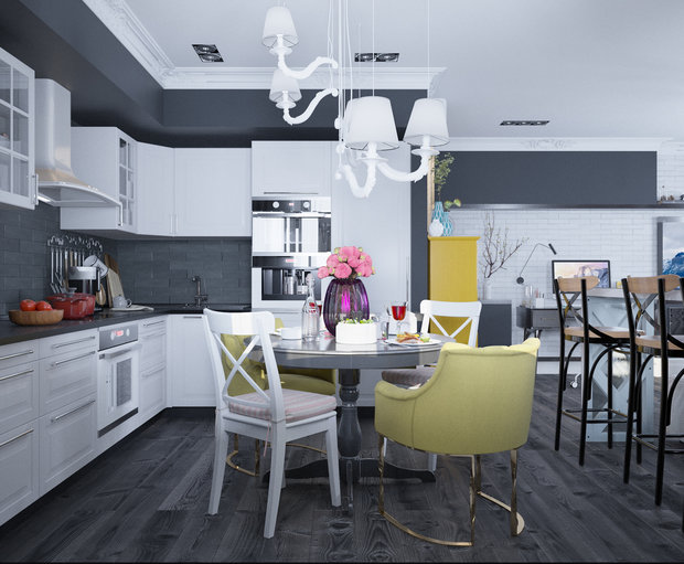 Фото из портфолио Кирова. Легкое ретро. – фотографии дизайна интерьеров на INMYROOM