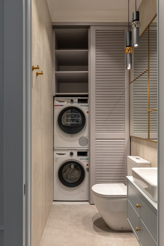 Фотография: Ванная в стиле Классический, Современный, Квартира, Проект недели, Москва, 3 комнаты, Более 90 метров, Алена Чмелева, Art Concept – фото на INMYROOM