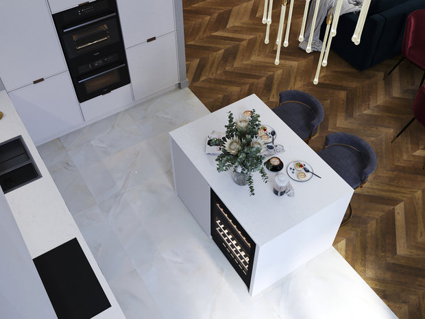 Фотография: Кухня и столовая в стиле Современный, Эклектика, Квартира, Минимализм, Проект недели, Москва, 4 и больше, Более 90 метров, Александра Пармон – фото на INMYROOM