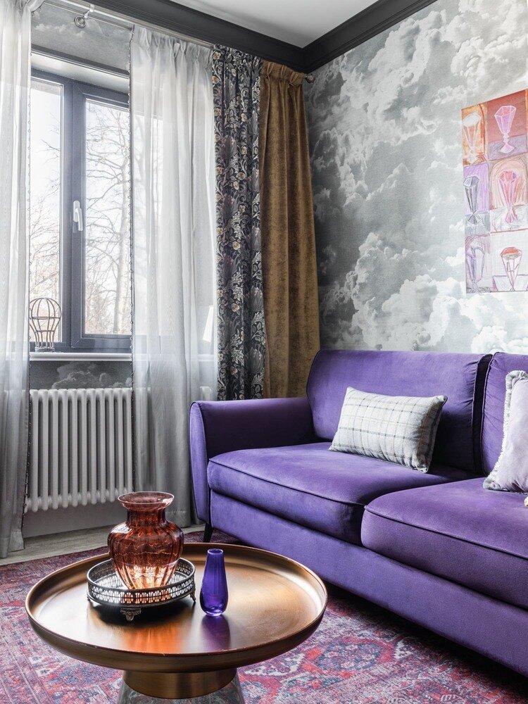 Фотография: Гостиная в стиле Современный, Эклектика, Квартира, Проект дня, 3 комнаты, 60-90 метров, Уфа, Анастасия Стрижова – фото на INMYROOM Фотография: Гостиная в стиле Современный, Эклектика, Квартира, Проект дня, 3 комнаты, 60-90 метров, Уфа, Анастасия Стрижова – фото на INMYROOM