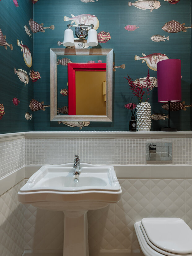 Фотография: Ванная в стиле Прованс и Кантри, Классический, Современный, Эклектика, Квартира, Проект недели, Красногорск, Виктория Качуровская, Александра Бронникова, Монолитный дом, 4 и больше, Более 90 метров, Twosides.pro, Дмитрий Шешунов – фото на INMYROOM