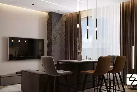 ЖЖК Seaview — дизайн двухкомнатной квартиры