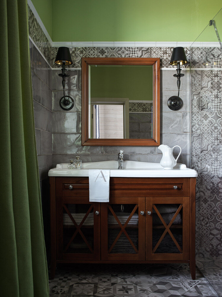 Фотография: Ванная в стиле Прованс и Кантри, Дом, Проект недели, Московская область, 4 и больше, Более 90 метров, On_plane, Мария Родионовская – фото на INMYROOM Фотография: Ванная в стиле Прованс и Кантри, Дом, Проект недели, Московская область, 4 и больше, Более 90 метров, On_plane, Мария Родионовская – фото на INMYROOM