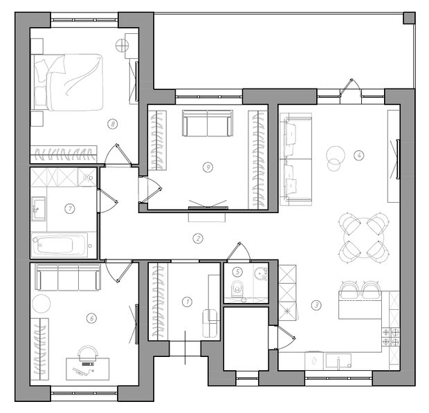 Фото из портфолио Дом в п.Таловая – фотографии дизайна интерьеров на INMYROOM