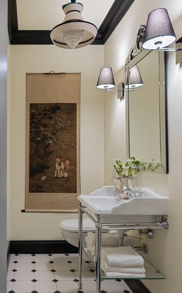 Фотография: Ванная в стиле Классический, Восточный, Эклектика, Квартира, Проект недели, Москва, 4 и больше, Более 90 метров, Татьяна Полянская, Марина Кибизова, Ольга Комарова – фото на INMYROOM
