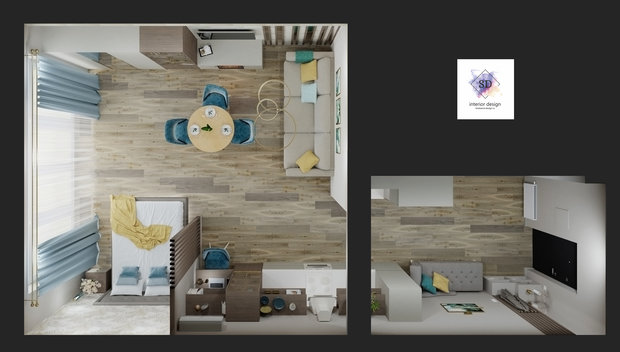 Фото из портфолио Апартаменты у моря – фотографии дизайна интерьеров на INMYROOM