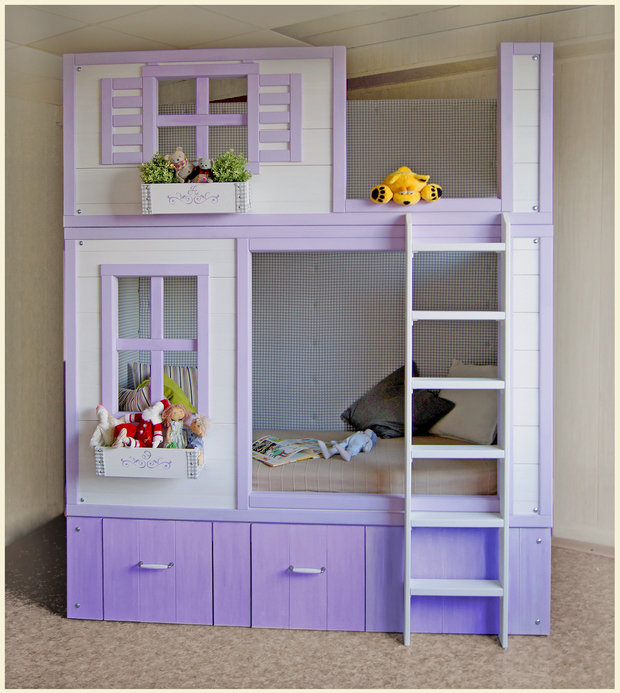 Фото из портфолио Детские двухъярусные кровати – фотографии дизайна интерьеров на INMYROOM