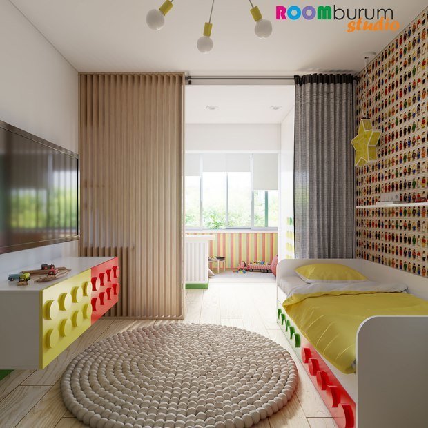 Фото из портфолио Детская в стиле LEGO – фотографии дизайна интерьеров на INMYROOM