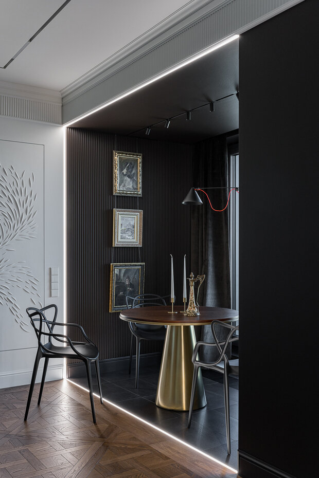 Фото из портфолио Dior. Квартира коллекционера – реализованный проект для состоявшейся семейной пары – фотографии дизайна интерьеров на INMYROOM